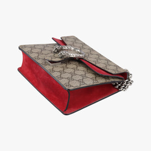Secondhand Gucci Dionysus beige×red PVC coated canvas × suede 421970 shoulderbag | stylenewstar
