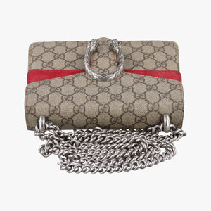Secondhand Gucci Dionysus beige×red PVC coated canvas × suede 421970 shoulderbag | stylenewstar