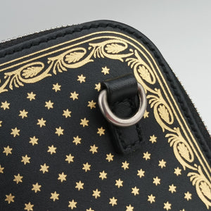 Pre-owned Gucci SEGA collaboration GUCCY print Black Leather 511189 shoulderbag | stylenewstar