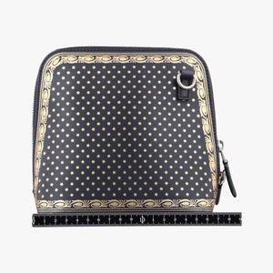Pre-owned Gucci SEGA collaboration GUCCY print Black Leather 511189 shoulderbag | stylenewstar