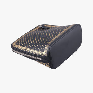 Pre-owned Gucci SEGA collaboration GUCCY print Black Leather 511189 shoulderbag | stylenewstar