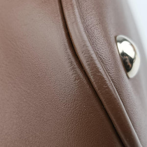 Pre-owned Gucci GG SUPREME DOME BEIGE×BROWN PVC coated canvas×Leather 309617 shoulderbag | stylenewstar