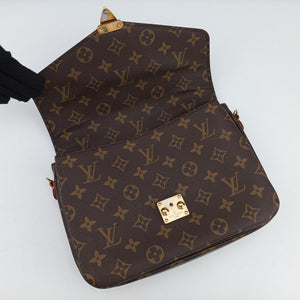 Pre-owned Louis Vuitton Pochette Metis MM Brown Monogram Canvas M44875 shoulderbag | stylenewstar
