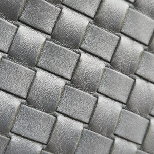 Vintage Bottega Veneta Intrecciato Grey lambskin shoulderbag | stylenewstar