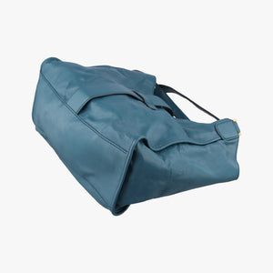Pre-owned Gucci Soft Stirrup Blue Leather 296856 shoulderbag | stylenewstar