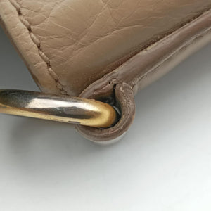 Pre-owned Prada Vitello Shine Argilla Beige Leather shoulderbag | stylenewstar