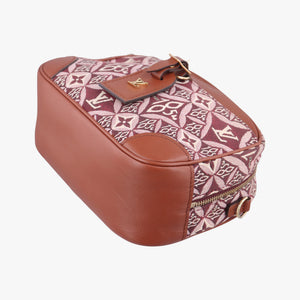 Secondhand Louis Vuitton SINCE1854 Deauville Mini brown×BORDEAUX Monogram jacquard×leather M45528 shoulderbag | stylenewstar