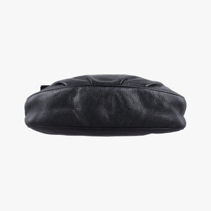 Pre-owned Fendi Fendista Pochette Black Leather 8M0276 shoulderbag | stylenewstar