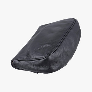 Pre-owned Fendi Fendista Pochette Black Leather 8M0276 shoulderbag | stylenewstar