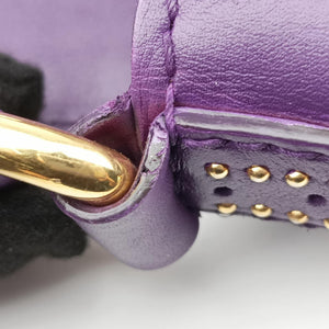 Pre-owned Gucci Snaffle Bit Purple Leather 263956 shoulderbag | stylenewstar