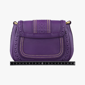 Pre-owned Gucci Snaffle Bit Purple Leather 263956 shoulderbag | stylenewstar