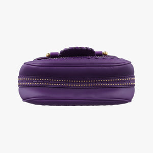 Pre-owned Gucci Snaffle Bit Purple Leather 263956 shoulderbag | stylenewstar