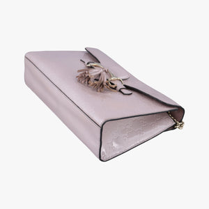 Pre-owned Gucci Emily Pink Patent Leather 295402 shoulderbag | stylenewstar