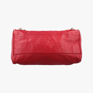 Vintage Balenciaga Giant 21 City Red lambskin shoulderbag | stylenewstar