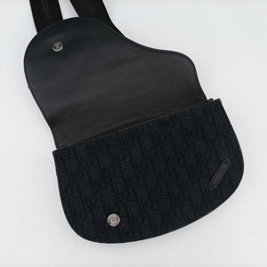 Secondhand Christian Dior Saddle Black Jacquard shoulderbag | stylenewstar