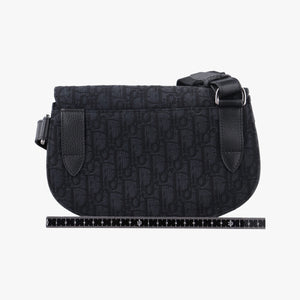 Secondhand Christian Dior Saddle Black Jacquard shoulderbag | stylenewstar