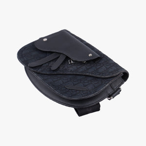 Secondhand Christian Dior Saddle Black Jacquard shoulderbag | stylenewstar