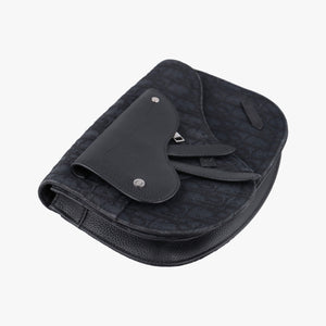 Secondhand Christian Dior Saddle Black Jacquard shoulderbag | stylenewstar