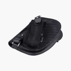 Secondhand Christian Dior Saddle Black Jacquard shoulderbag | stylenewstar