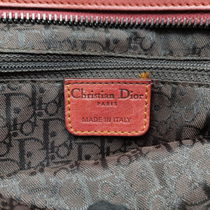 Pre-owned Christian Dior Gaucho Red Leather shoulderbag | stylenewstar