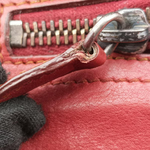 Pre-owned Christian Dior Gaucho Red Leather shoulderbag | stylenewstar