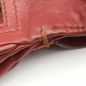 Pre-owned Christian Dior Gaucho Red Leather shoulderbag | stylenewstar