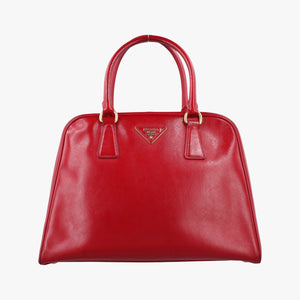 Secondhand Prada Pyramid Red Patent Leather BL0808 handbag | stylenewstar