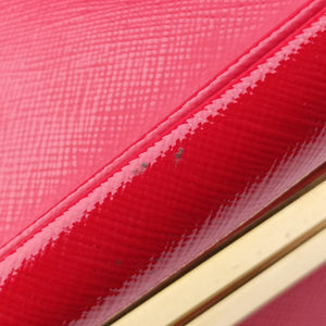 Secondhand Prada Pyramid Red Patent Leather BL0808 handbag | stylenewstar