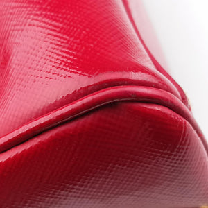 Secondhand Prada Pyramid Red Patent Leather BL0808 handbag | stylenewstar