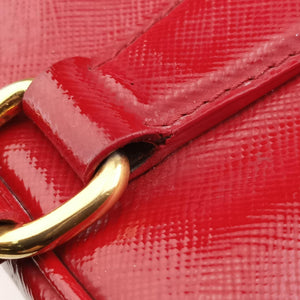 Secondhand Prada Pyramid Red Patent Leather BL0808 handbag | stylenewstar