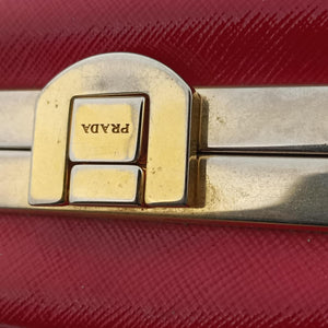 Secondhand Prada Pyramid Red Patent Leather BL0808 handbag | stylenewstar