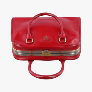 Secondhand Prada Pyramid Red Patent Leather BL0808 handbag | stylenewstar