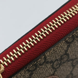 Secondhand Gucci GG Supreme Heart Chain Pochette Beige×red PVC coated canvas 456866 handbag | stylenewstar