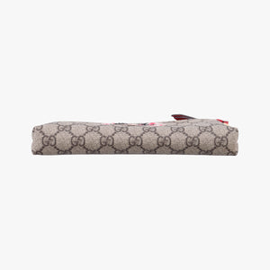 Secondhand Gucci GG Supreme Heart Chain Pochette Beige×red PVC coated canvas 456866 handbag | stylenewstar