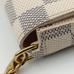 Vintage Louis Vuitton Pochette FeLICIE Azur Damier Canvas N63106 shoulderbag | stylenewstar