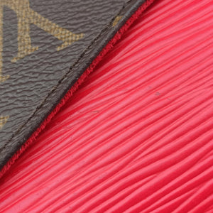 Vintage Louis Vuitton SAINT MICHEL brown×COQUELICOT Monogram Canvas×calf leather M44031 shoulderbag | stylenewstar
