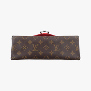 Vintage Louis Vuitton SAINT MICHEL brown×COQUELICOT Monogram Canvas×calf leather M44031 shoulderbag | stylenewstar