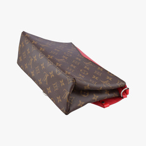 Vintage Louis Vuitton SAINT MICHEL brown×COQUELICOT Monogram Canvas×calf leather M44031 shoulderbag | stylenewstar