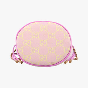Pre-owned Gucci GG Marmont Purple x Beige canvas 783175 shoulderbag | stylenewstar