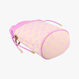 Pre-owned Gucci GG Marmont Purple x Beige canvas 783175 shoulderbag | stylenewstar