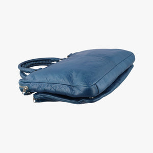 Pre-owned Balenciaga Giant City Blue Lambskin shoulderbag | stylenewstar