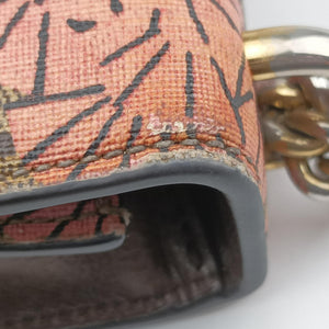 Vintage Gucci Padlock beige×Multicolour PVC coated canvas×Leather 409487 shoulderbag | stylenewstar
