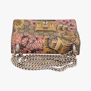 Vintage Gucci Padlock beige×Multicolour PVC coated canvas×Leather 409487 shoulderbag | stylenewstar