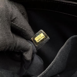 Pre-owned Chanel Mademoiselle Bowling Black Patent leather A50558 shoulderbag | stylenewstar