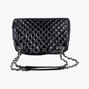 Pre-owned Chanel Mademoiselle Bowling Black Patent leather A50558 shoulderbag | stylenewstar