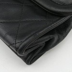 Pre-owned Chanel Matelasse fringe Black Lambskin shoulderbag | stylenewstar