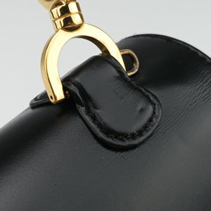 Pre-owned Gucci Bamboo Black Leather 000-21 shoulderbag | stylenewstar