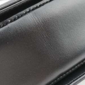 Pre-owned Gucci Bamboo Black Leather 000-21 shoulderbag | stylenewstar