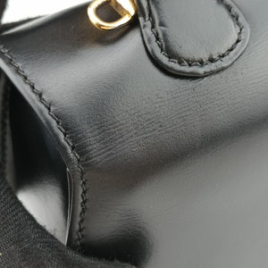 Pre-owned Gucci Bamboo Black Leather 000-21 shoulderbag | stylenewstar