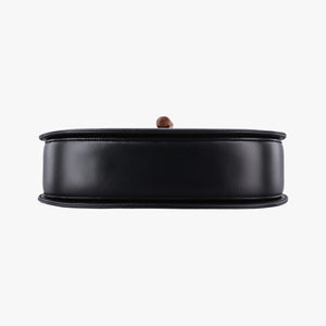 Pre-owned Gucci Bamboo Black Leather 000-21 shoulderbag | stylenewstar